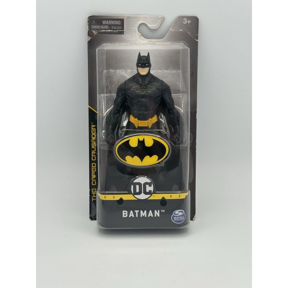 NEW Spin Master DC Comics Batman Action Figure Black Suit 6-inch Caped Crusader